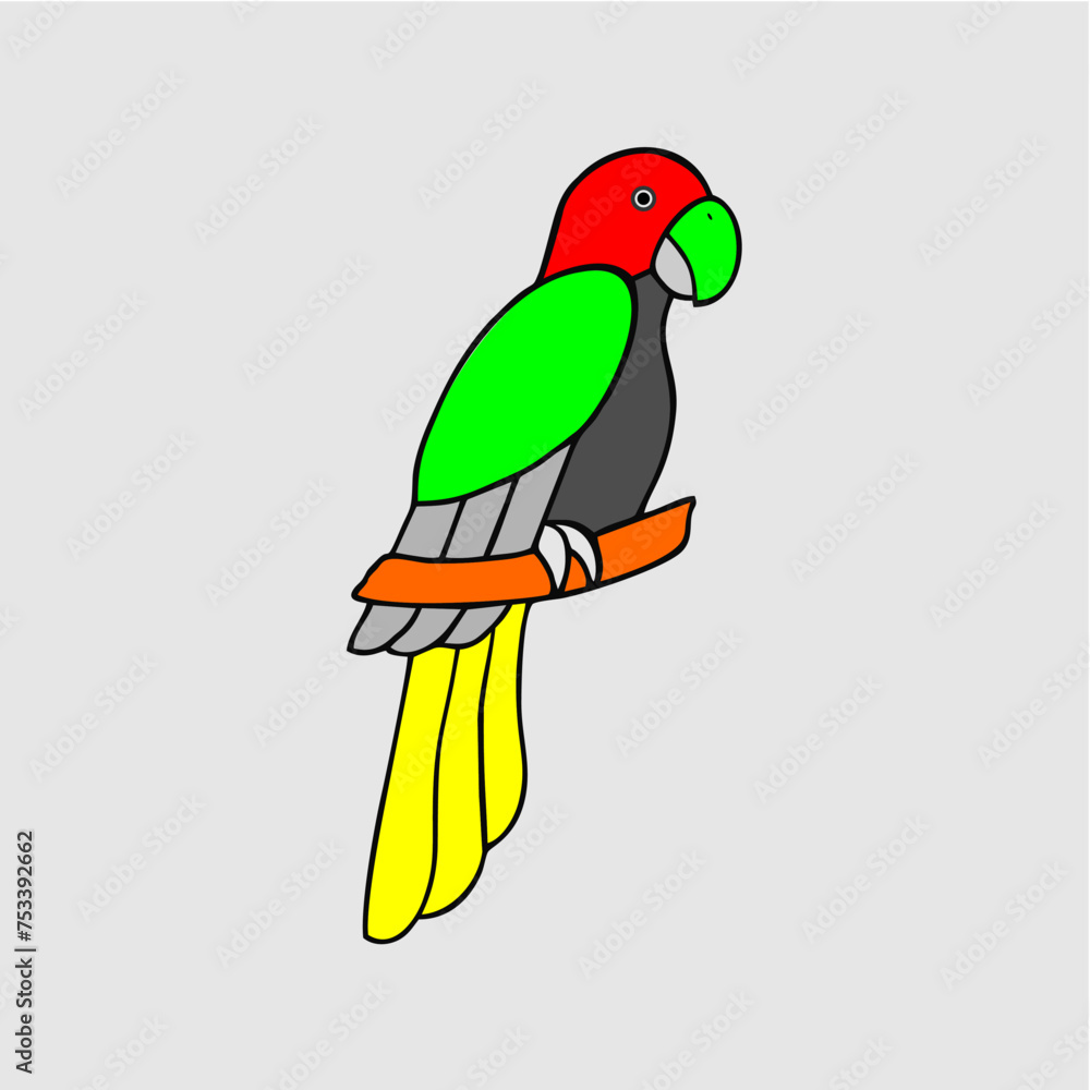 parrot on a branch parrot on a branch
