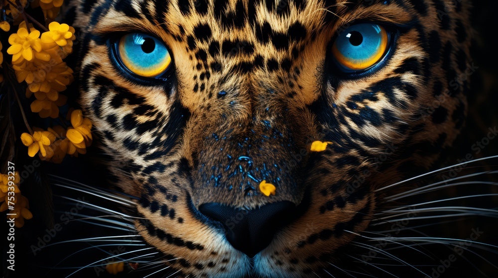 Exotic wildlife close-ups, detailed textures and patterns - obrazy, fototapety, plakaty 