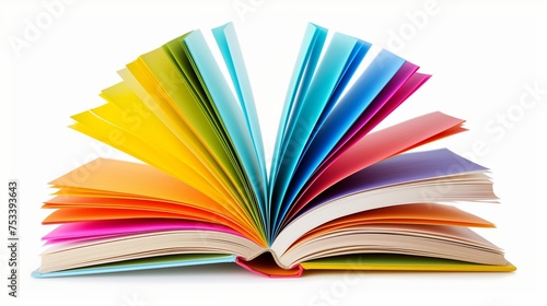 colorful book clipart on a white background