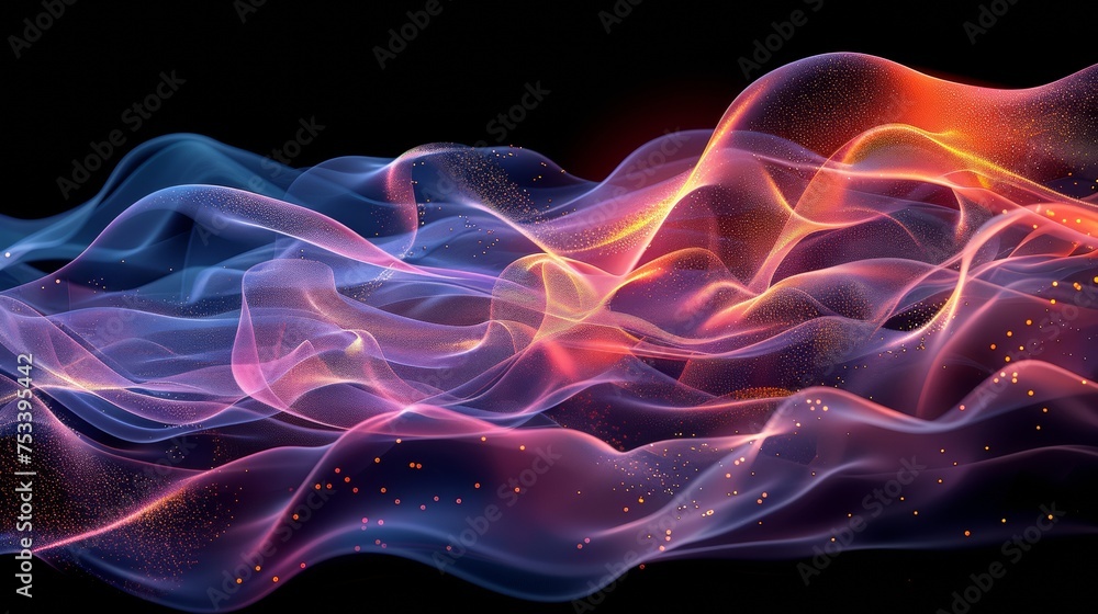 Abstract digital waves, fluid dynamics Abstract digital waves, fluid dynamics