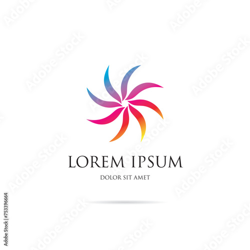 Abstract colorful corporate logo design