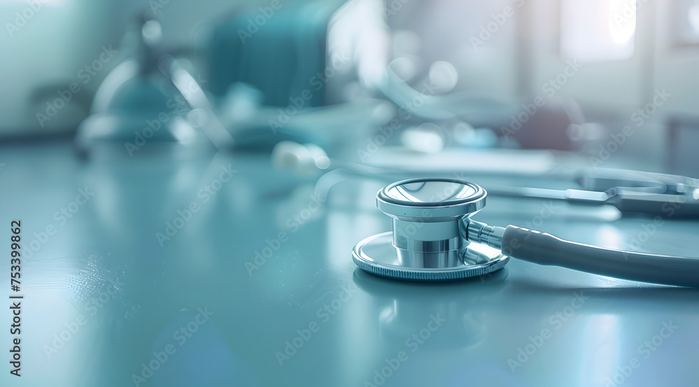 Blue Minimalist Doctor Stethoscope Health Care and Medical Background Blue Minimalist Doctor Stethoscope Health Care and Medical Background