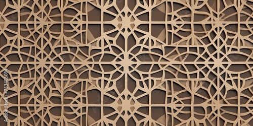Against a backdrop of rich cultural heritage, an Arabic geometric design flourishes, weaving a tapestry of intricate beauty and symbolic meaning