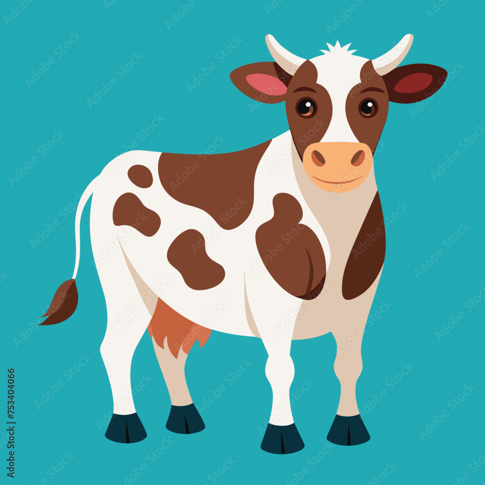 Cow, heifer, ladybird, pet, vector, illustration, draw, cartoon, pretty, cute Cow, heifer, ladybird, pet, vector, illustration, draw, cartoon, pretty, cute