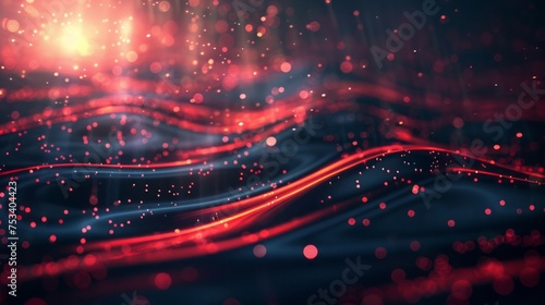 Modern dark black backdrop deep dimensional layered folded in shape abstract background. Futuristic layers and 3d folds wallpaper with metal effect,3d rendering of red and black particles 
 photo