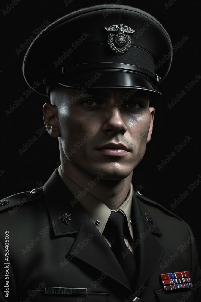 portrait of a military officer portrait of a military officer
