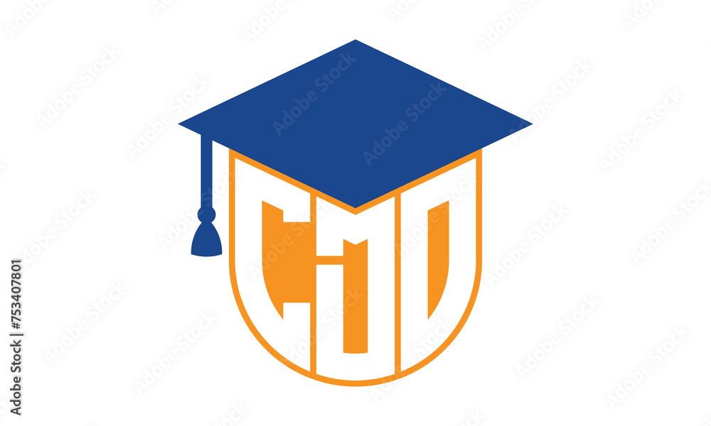 CDO initial letter academic logo design vector template. school college ...