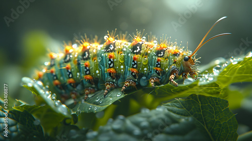Pergola Caterpillar in nature