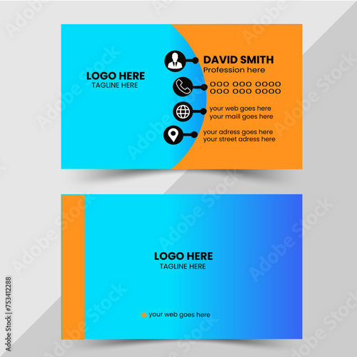 creative modern name card and business card