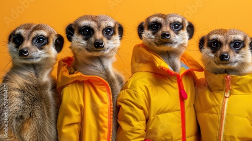 Vibrant Meerkat Gathering: A Creative Animal Concept Generated by AI © Naseem