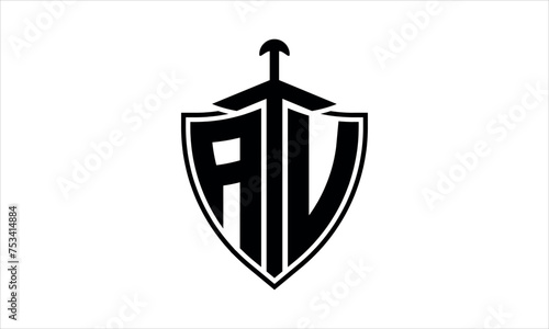 AU initial letter shield icon gaming logo design vector template. batman logo, sports logo, monogram, polygon, war game, symbol, playing logo, abstract, fighting, typography, icon, minimal, knife logo