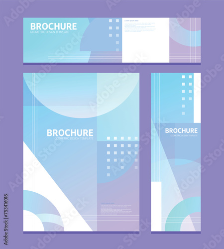 비즈니스 브로슈어 템플릿 세트 08