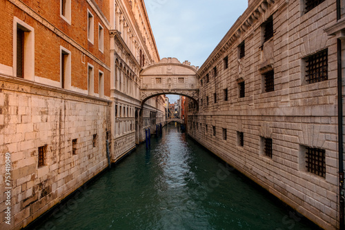 Famous bridge of sighs city