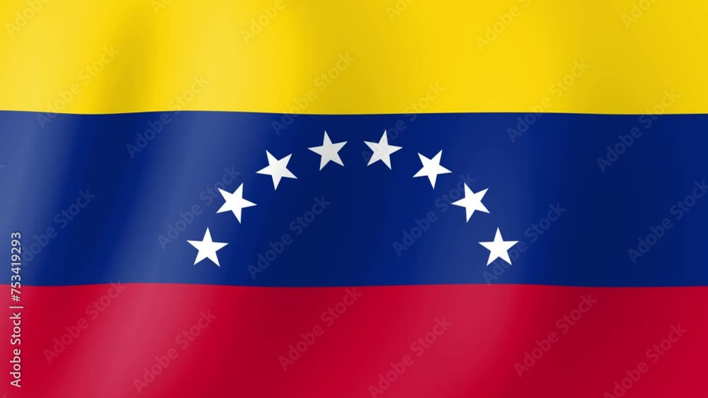 Animation of Venezuela flag waving in the wind. Background with flag of venezuela for venezuela independence day. Video for graphic editing, 4k animation Animation of Venezuela flag waving in the wind. Background with flag of venezuela for venezuela independence day. Video for graphic editing, 4k animation