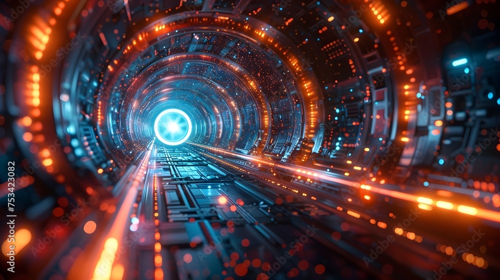 Obraz premium Abstract Digital Technology Background