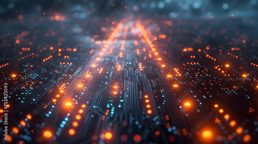 custom made wallpaper toronto digitalAbstract Technology Background with Digital Pattern