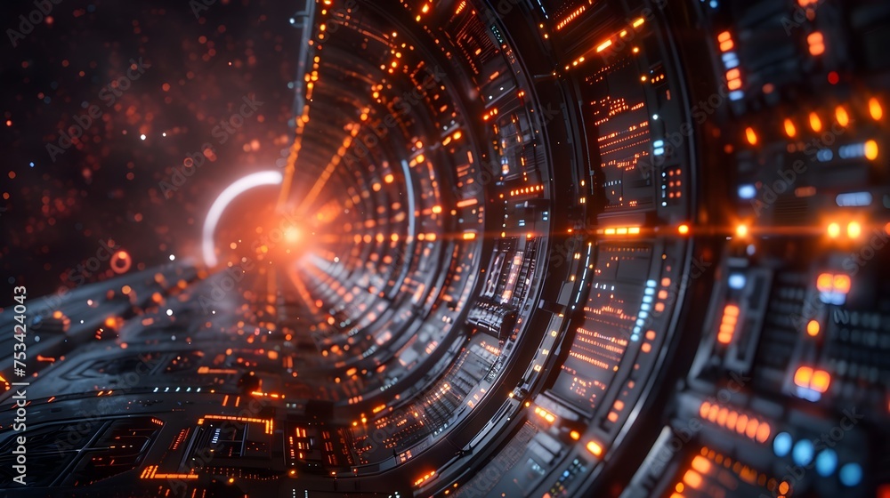 Obraz premium Abstract Technological Background Design