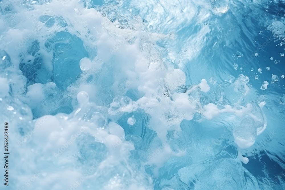 Abstract blue sea water with white foam for background, nature background Abstract blue sea water with white foam for background, nature background
