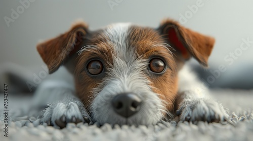 Dog Jack Russell Gray Cat Lying, Desktop Wallpaper Backgrounds, Background HD For Designer
