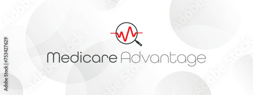 Medicare advantage text on white background