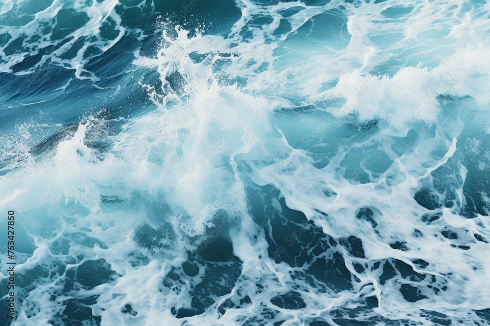 Abstract blue sea water with white foam for background, nature background Abstract blue sea water with white foam for background, nature background