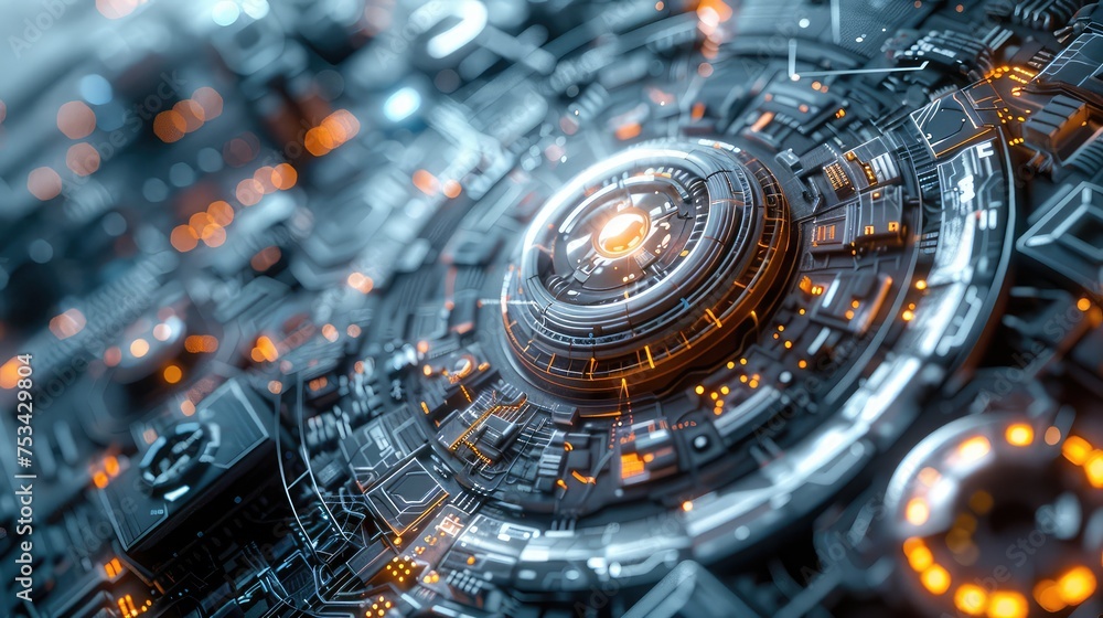 Fototapeta premium futuristic technological innovations