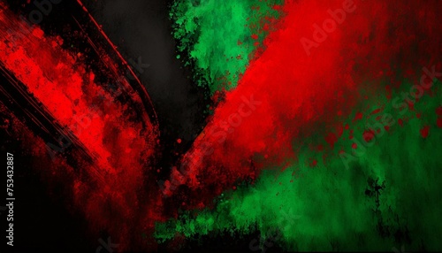 modern brushed three colors, red, black, green illustration, abstract background, modern brushed three colors, red, black, green illustration, PPP, PPP flag, pakistan people's party, Ai Generate