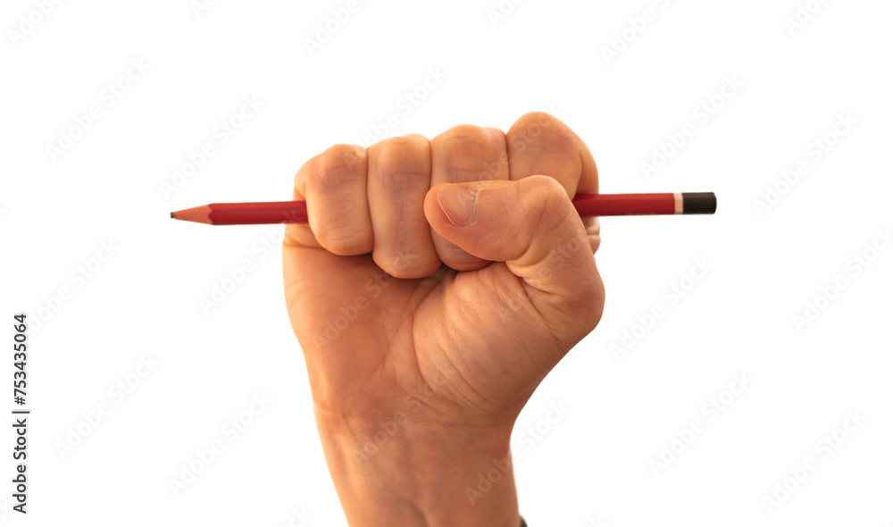 Faust mit Bleistift Faust mit Bleistift