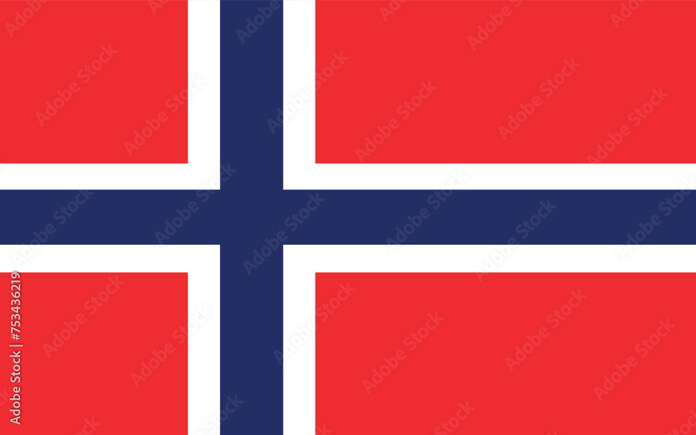 Obraz premium National Flag of Norway, Norway sign, Norway Flag