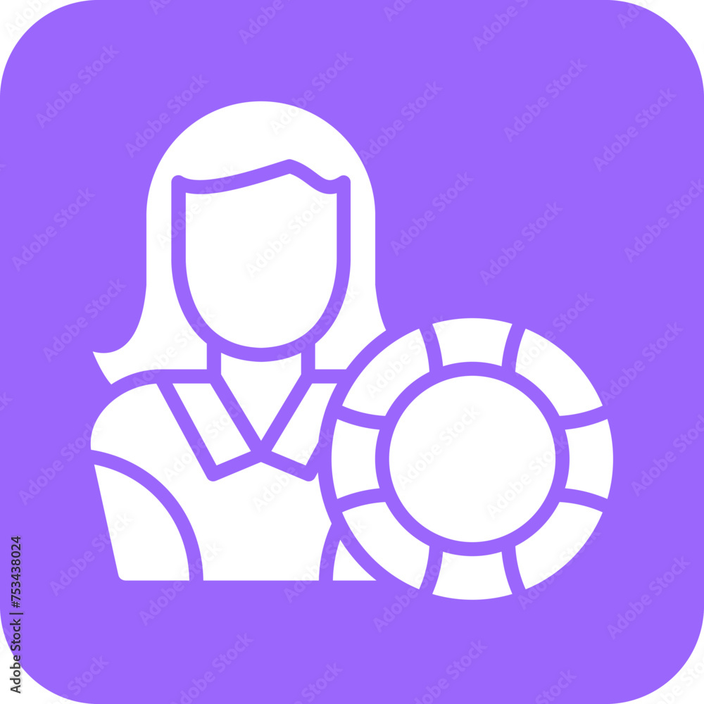 Lifeguard Female Icon Style Lifeguard Female Icon Style