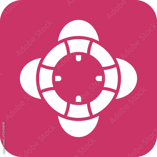 Life Preserver Icon Style