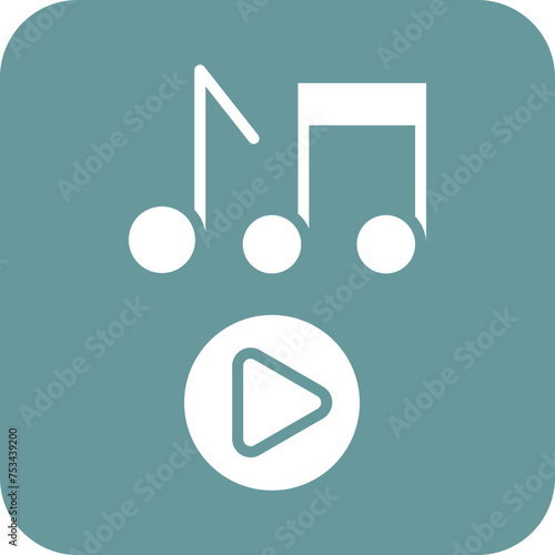 Music Playing Icon Style