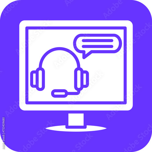 Online Counseling Icon Style