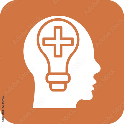 Positive Thinking Icon Style