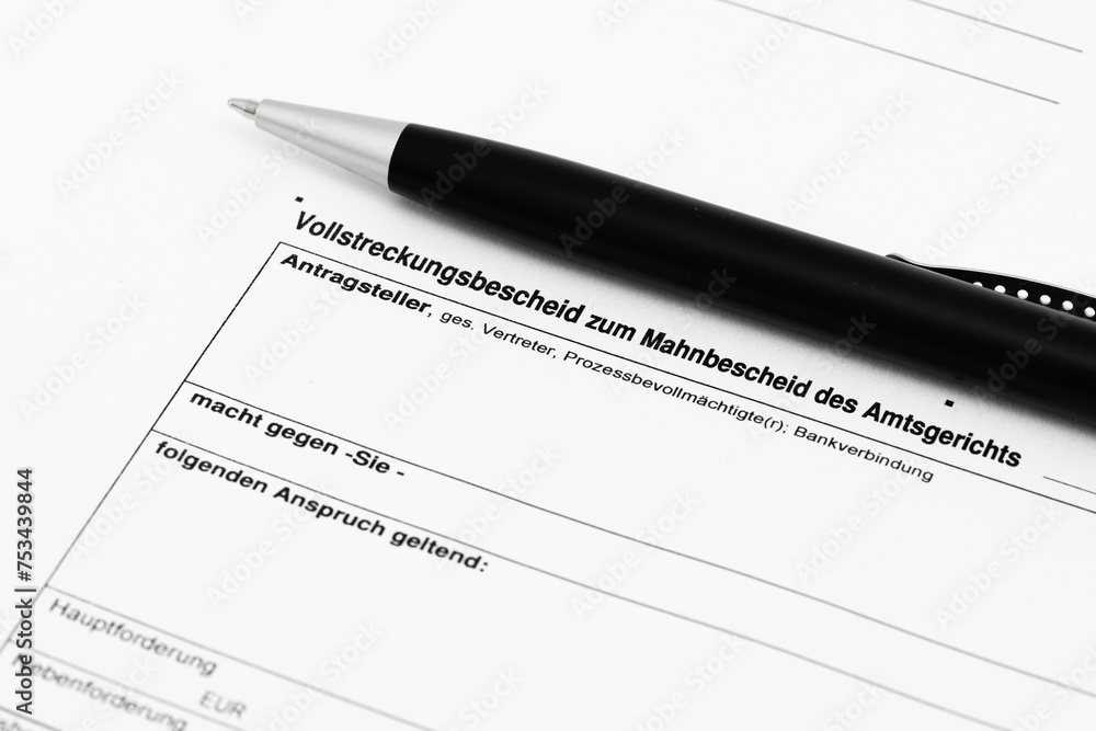Vollstreckungsbescheid Mahnbescheid Antrag Vollstreckungsbescheid Mahnbescheid Antrag