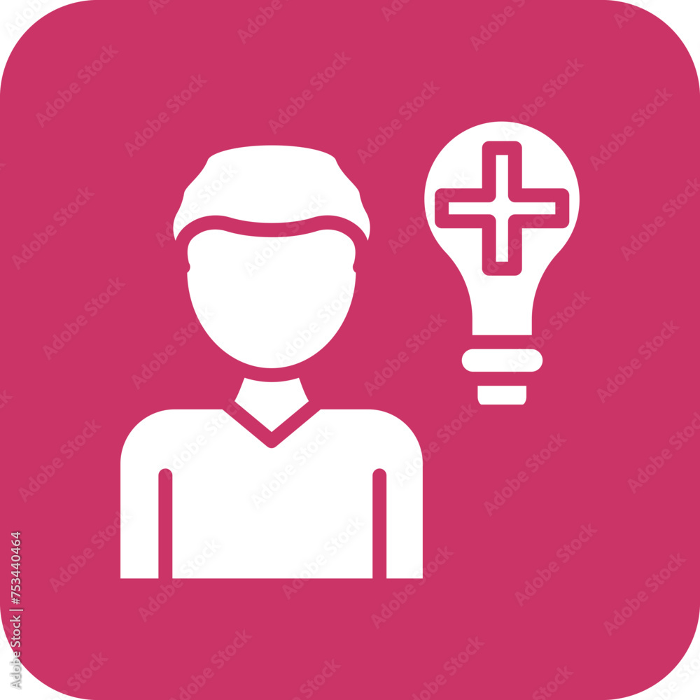 Positive Thinking Icon Style Positive Thinking Icon Style