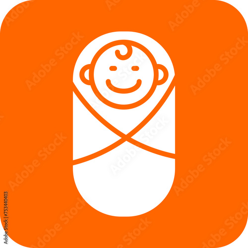 Newborn Baby Icon Style