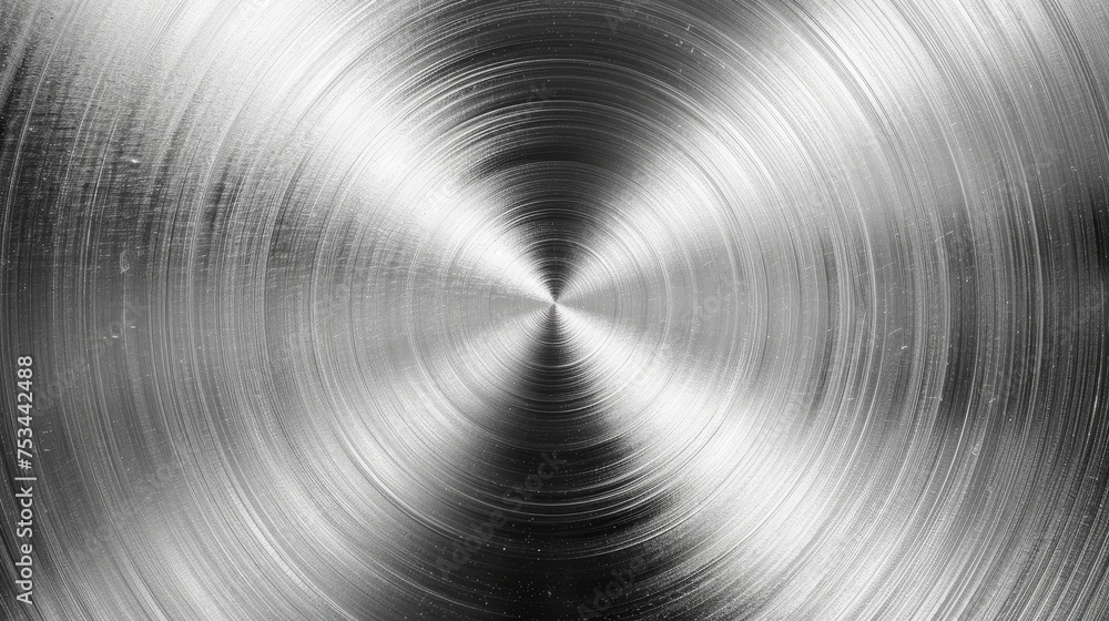 Circular Brushed Metal Texture Reflective Abstract Background Circular Brushed Metal Texture Reflective Abstract Background
