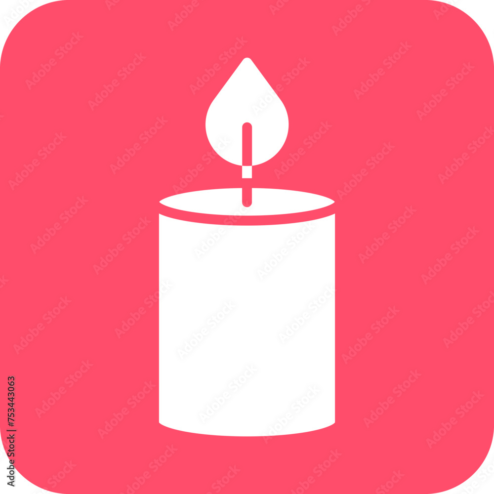 Candle Icon Style Candle Icon Style