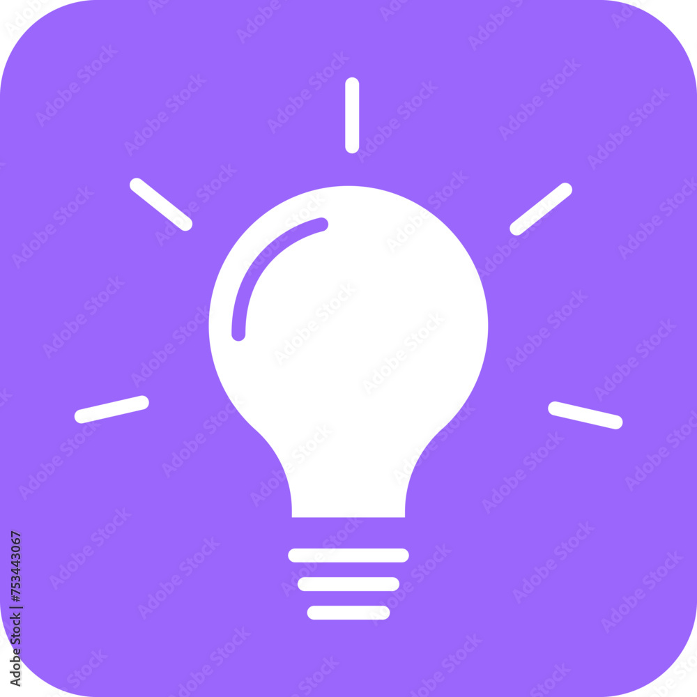 Cool White Light Icon Style Cool White Light Icon Style