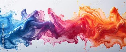 Floating Colored Liquids photo