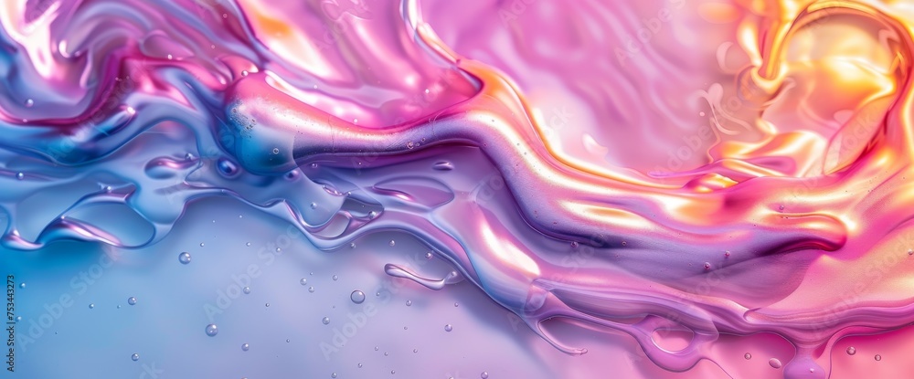 Close Up of Colorful Liquid Substance Close Up of Colorful Liquid Substance