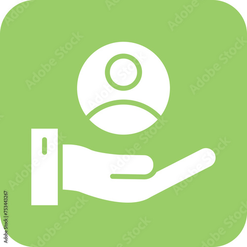 Customer Retention Rate Icon Style