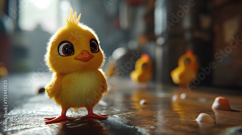 Adorable chicks. Created with generative AI.