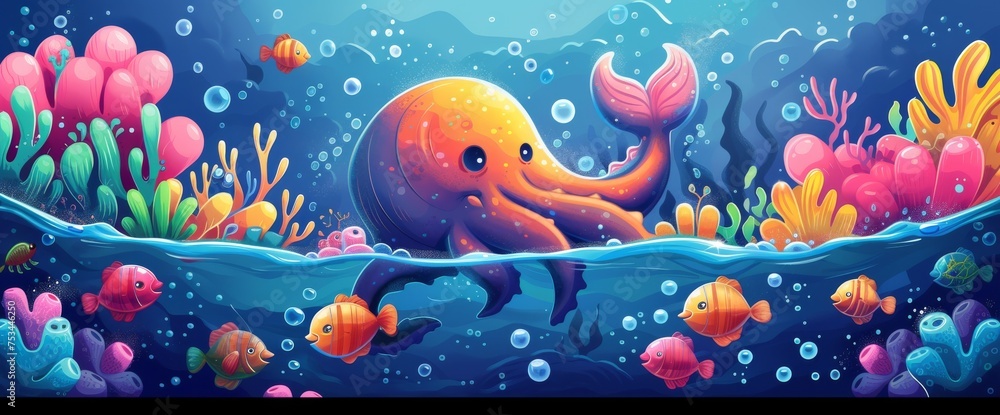 Octopus in the Ocean