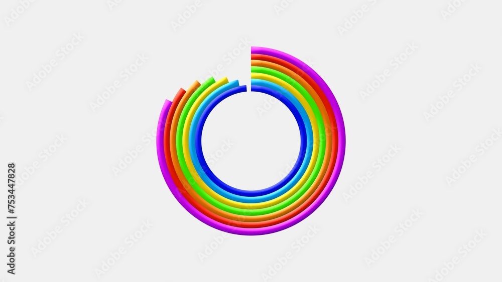 Abstract colorful circle loading icon illustration background Abstract colorful circle loading icon illustration background