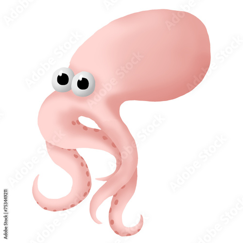 pink octopus photo