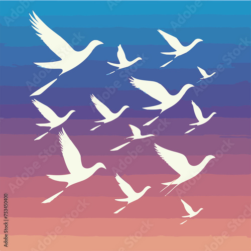 set_of_birds_in_flat_style_vector_illustration