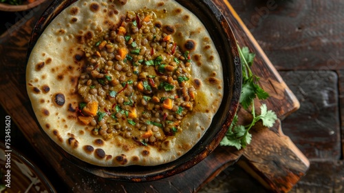 Bele Holige: A flatbread stuffed with a savory lentil filling made with moong dal, spices, and sometimes vegetables.Indian food