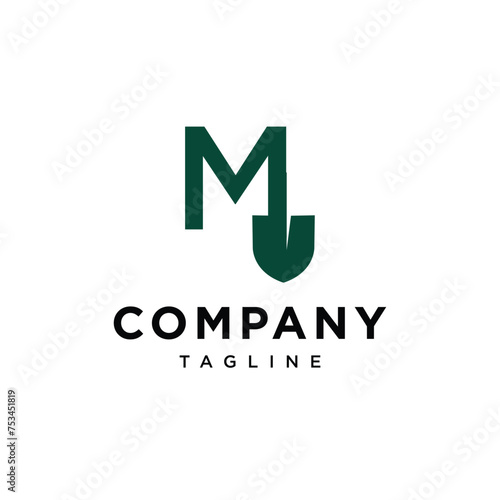 Free Download Letter M Shovel spade logo icon vector template.eps - GFXLoad